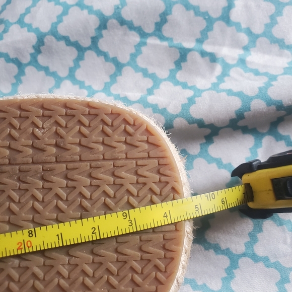 Michael Kors Sidney Espadrille Wedge Sandals Black Size US 7.5 - Picture 5 of 6